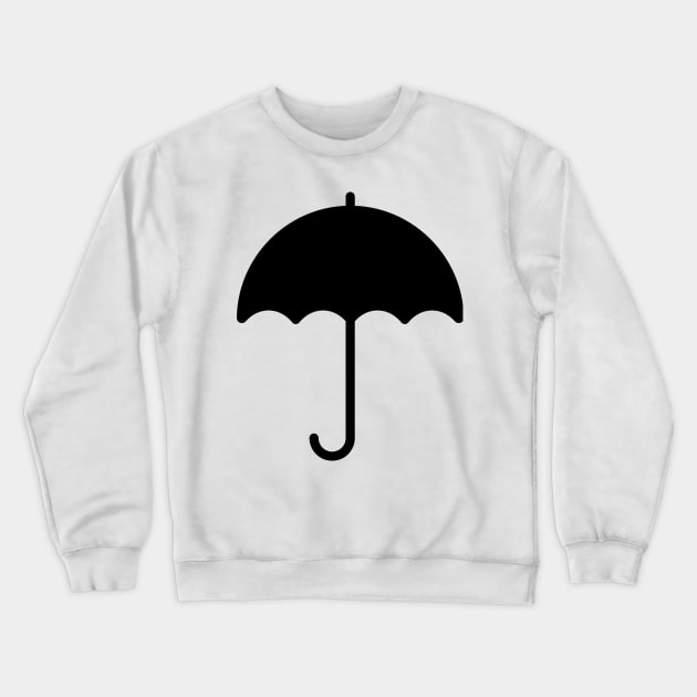 Black Umbrella Crewneck Sweatshirt by byebyesally